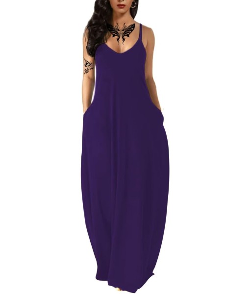 Women's Summer Maxi Dress Long Dress Casual Boho Sleeveless Strap Smocked Tiered Long Beach Sun Dresses