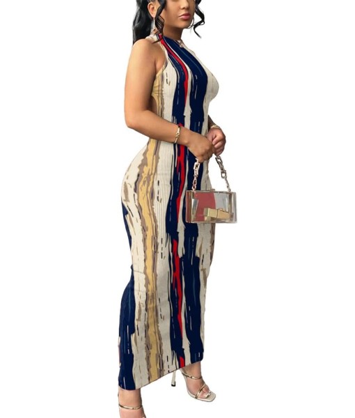 Nimsruc Women Summer Sexy Bodycon Maxi Dress Casual Long Dresses