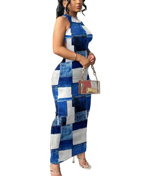Nimsruc Women Summer Sexy Bodycon Maxi Dress Casual Long Dresses
