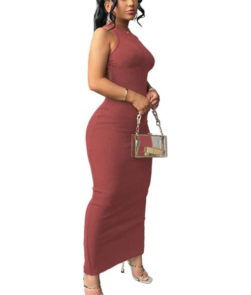 Nimsruc Women Summer Sexy Bodycon Maxi Dress Casual Long Dresses