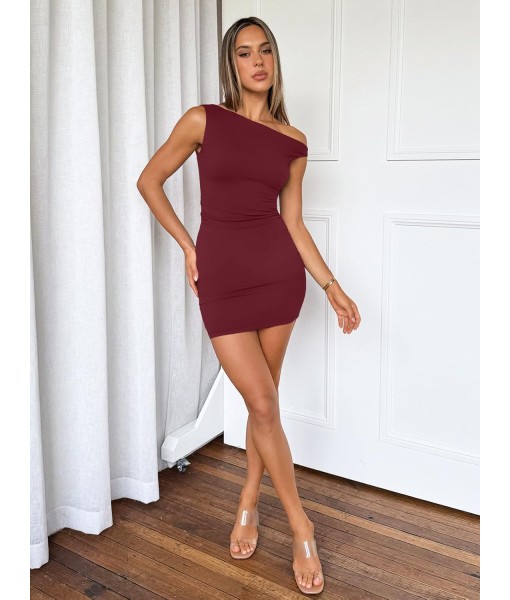 Trendy Queen Womens Mini Summer Dresses 2025 Going Out Off The Shoulder Bodycon Sexy Party Club Spring Fashion Outfits