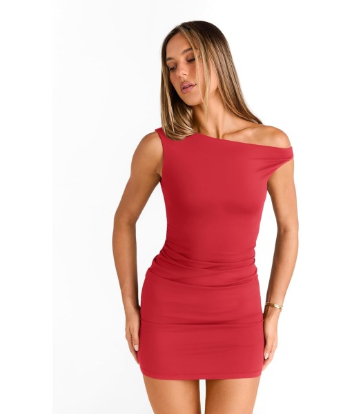 Trendy Queen Womens Mini Summer Dresses 2025 Going Out Off The Shoulder Bodycon Sexy Party Club Spring Fashion Outfits