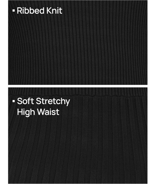 ZESICA Women's Long Sleeve Sweater Dress Fall 2025 Crewneck Ribbed Knit Pleated A-Line Maxi Wedding Guest Dresses