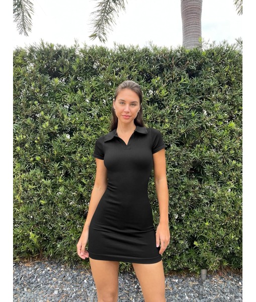 OQQ Women's Mini Dresses Sexy Ribbed Short Sleeve Tummy Control Bodycon Mini Dress