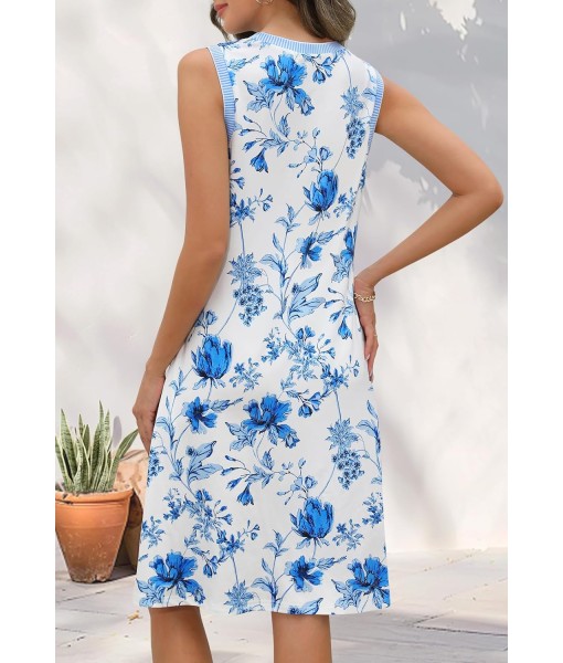 MEROKEETY Women's 2025 Summer Casual Sundress Beach Vacation Sleeveless Tank Crewneck Coverup Mini Dresses