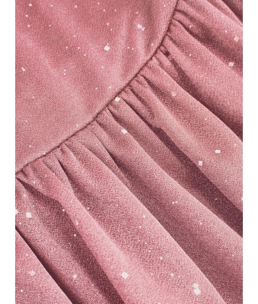 CIDER Women's Summer Cocktail Dress - Tube Ruched Ruffle Mini Dress