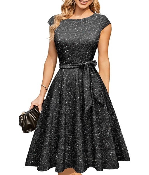 DRESSTELLS Women's Cocktail Dresses, Formal Wedding Guest Church Modest Party Prom Dress 2025