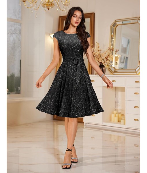 DRESSTELLS Women's Cocktail Dresses, Formal Wedding Guest Church Modest Party Prom Dress 2025