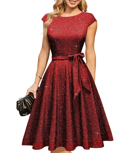 DRESSTELLS Women's Cocktail Dresses, Formal Wedding Guest Church Modest Party Prom Dress 2025