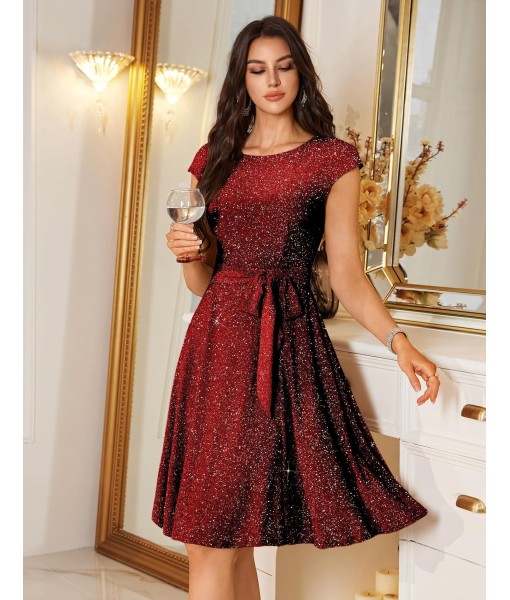 DRESSTELLS Women's Cocktail Dresses, Formal Wedding Guest Church Modest Party Prom Dress 2025