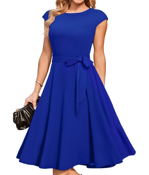 DRESSTELLS Women's Cocktail Dresses, Formal Wedding Guest Church Modest Party Prom Dress 2025