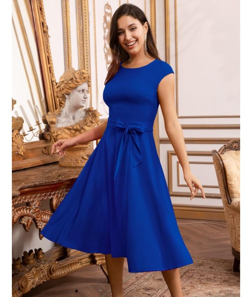 DRESSTELLS Women's Cocktail Dresses, Formal Wedding Guest Church Modest Party Prom Dress 2025