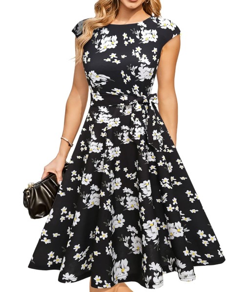 DRESSTELLS Women's Cocktail Dresses, Formal Wedding Guest Church Modest Party Prom Dress 2025
