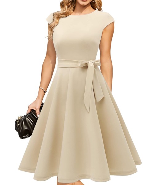 DRESSTELLS Women's Cocktail Dresses, Formal Wedding Guest Church Modest Party Prom Dress 2025