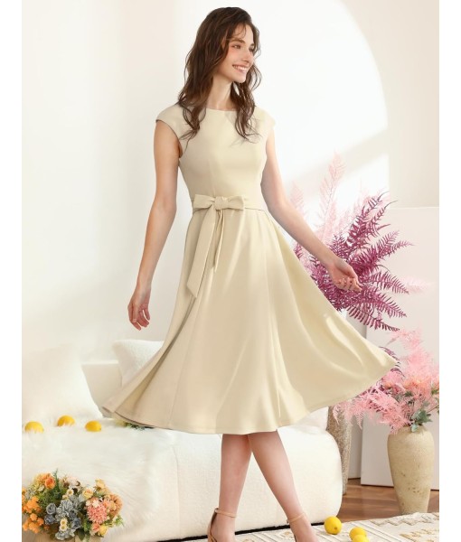 DRESSTELLS Women's Cocktail Dresses, Formal Wedding Guest Church Modest Party Prom Dress 2025