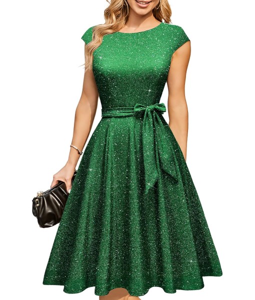 DRESSTELLS Women's Cocktail Dresses, Formal Wedding Guest Church Modest Party Prom Dress 2025