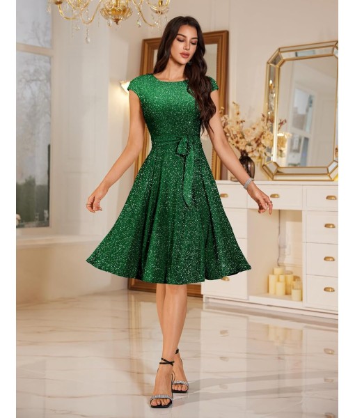 DRESSTELLS Women's Cocktail Dresses, Formal Wedding Guest Church Modest Party Prom Dress 2025