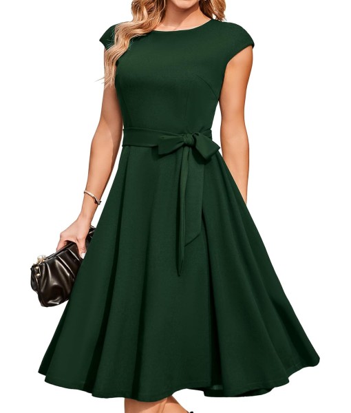 DRESSTELLS Women's Cocktail Dresses, Formal Wedding Guest Church Modest Party Prom Dress 2025