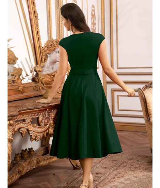 DRESSTELLS Women's Cocktail Dresses, Formal Wedding Guest Church Modest Party Prom Dress 2025
