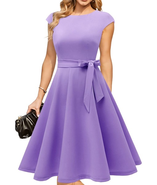 DRESSTELLS Women's Cocktail Dresses, Formal Wedding Guest Church Modest Party Prom Dress 2025