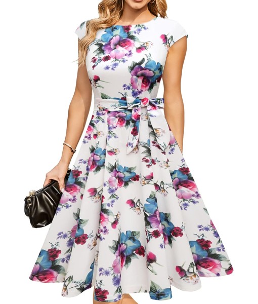 DRESSTELLS Women's Cocktail Dresses, Formal Wedding Guest Church Modest Party Prom Dress 2025