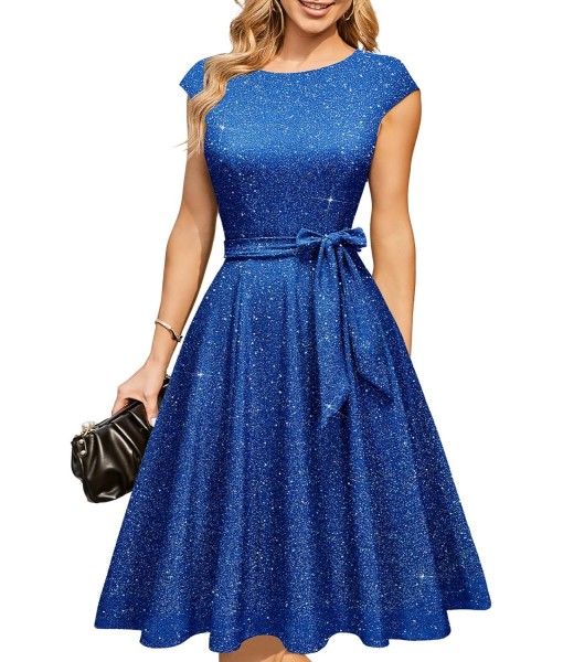 DRESSTELLS Women's Cocktail Dresses, Formal Wedding Guest Church Modest Party Prom Dress 2025