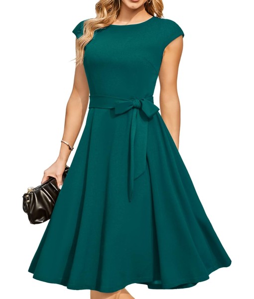 DRESSTELLS Women's Cocktail Dresses, Formal Wedding Guest Church Modest Party Prom Dress 2025