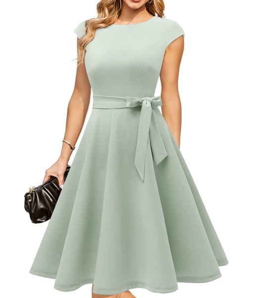 DRESSTELLS Women's Cocktail Dresses, Formal Wedding Guest Church Modest Party Prom Dress 2025