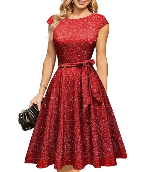 DRESSTELLS Women's Cocktail Dresses, Formal Wedding Guest Church Modest Party Prom Dress 2025