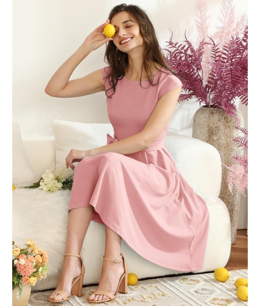 DRESSTELLS Women's Cocktail Dresses, Formal Wedding Guest Church Modest Party Prom Dress 2025