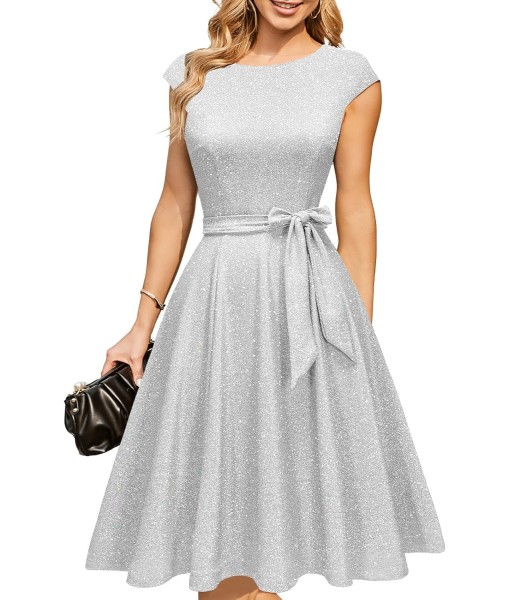 DRESSTELLS Women's Cocktail Dresses, Formal Wedding Guest Church Modest Party Prom Dress 2025