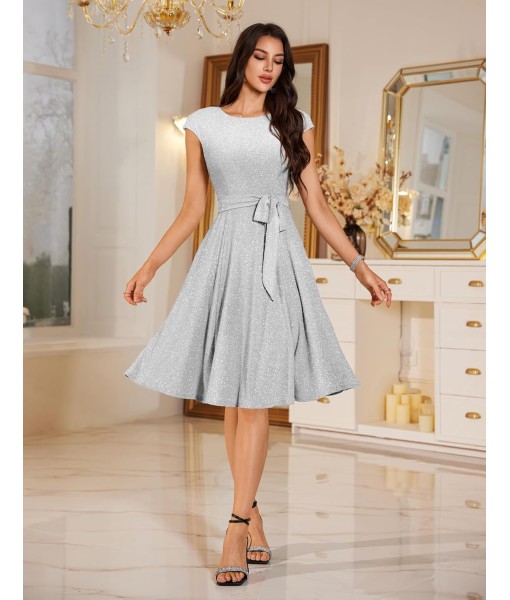 DRESSTELLS Women's Cocktail Dresses, Formal Wedding Guest Church Modest Party Prom Dress 2025