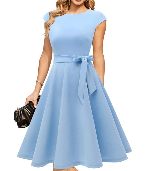 DRESSTELLS Women's Cocktail Dresses, Formal Wedding Guest Church Modest Party Prom Dress 2025