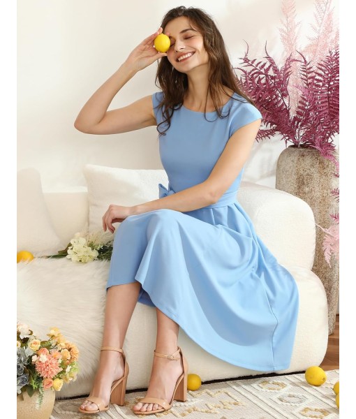 DRESSTELLS Women's Cocktail Dresses, Formal Wedding Guest Church Modest Party Prom Dress 2025