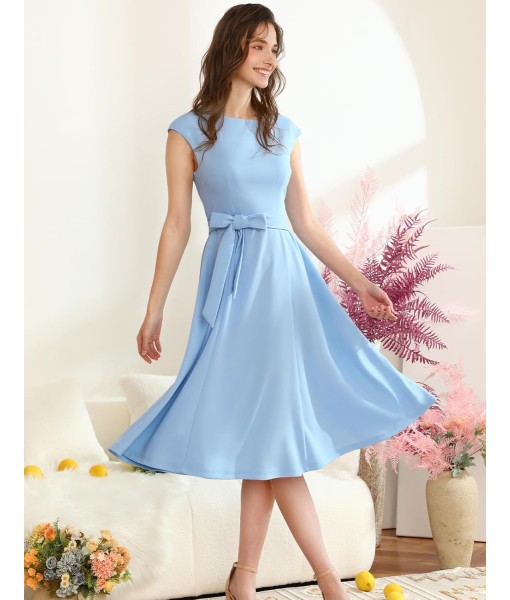 DRESSTELLS Women's Cocktail Dresses, Formal Wedding Guest Church Modest Party Prom Dress 2025