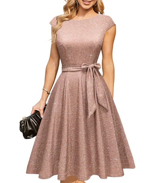 DRESSTELLS Women's Cocktail Dresses, Formal Wedding Guest Church Modest Party Prom Dress 2025