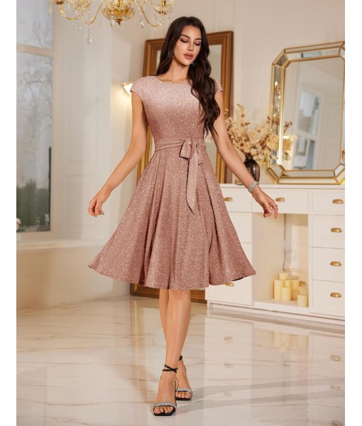DRESSTELLS Women's Cocktail Dresses, Formal Wedding Guest Church Modest Party Prom Dress 2025