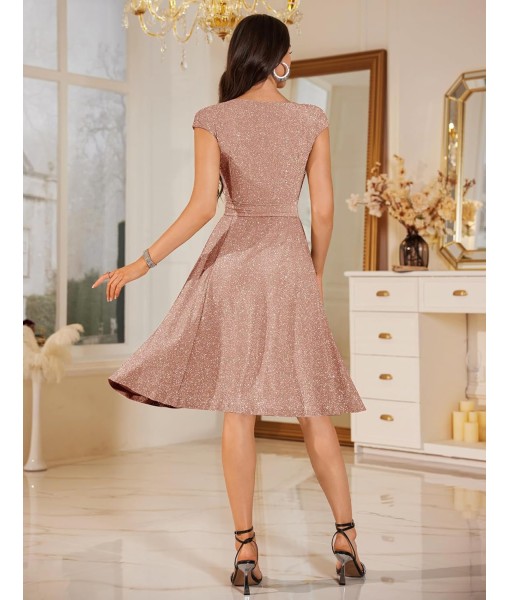 DRESSTELLS Women's Cocktail Dresses, Formal Wedding Guest Church Modest Party Prom Dress 2025