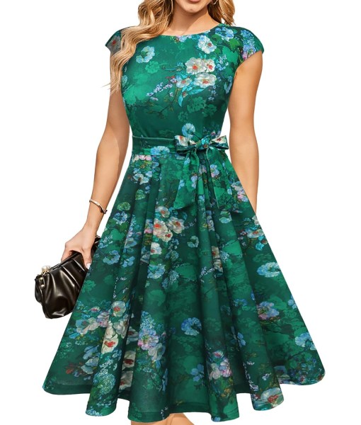 DRESSTELLS Women's Cocktail Dresses, Formal Wedding Guest Church Modest Party Prom Dress 2025