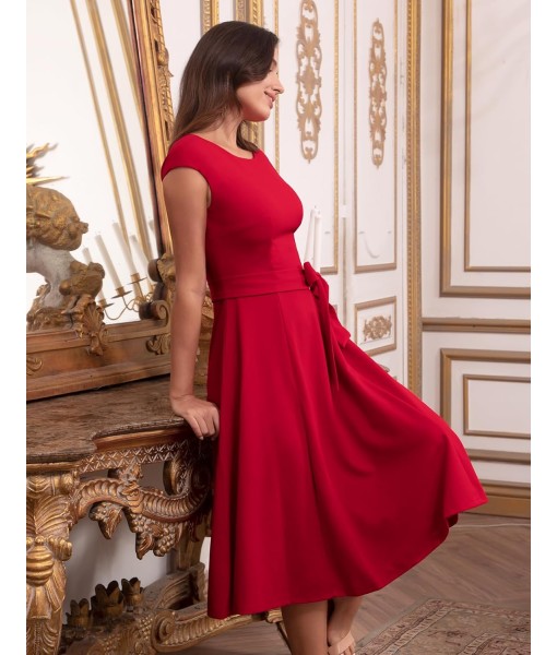 DRESSTELLS Women's Cocktail Dresses, Formal Wedding Guest Church Modest Party Prom Dress 2025