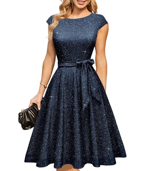 DRESSTELLS Women's Cocktail Dresses, Formal Wedding Guest Church Modest Party Prom Dress 2025