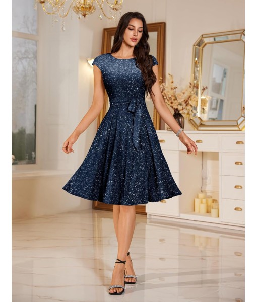 DRESSTELLS Women's Cocktail Dresses, Formal Wedding Guest Church Modest Party Prom Dress 2025