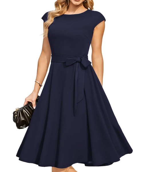 DRESSTELLS Women's Cocktail Dresses, Formal Wedding Guest Church Modest Party Prom Dress 2025