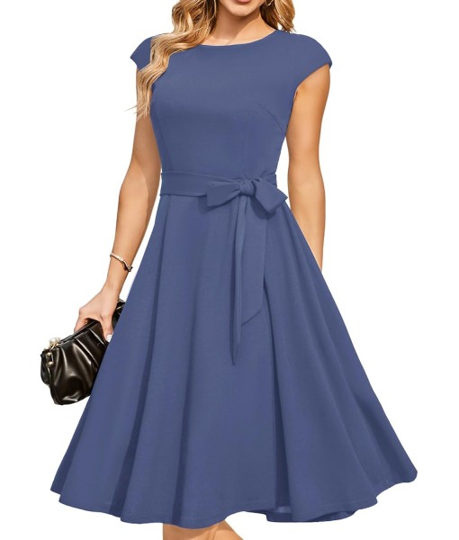 DRESSTELLS Women's Cocktail Dresses, Formal Wedding Guest Church Modest Party Prom Dress 2025