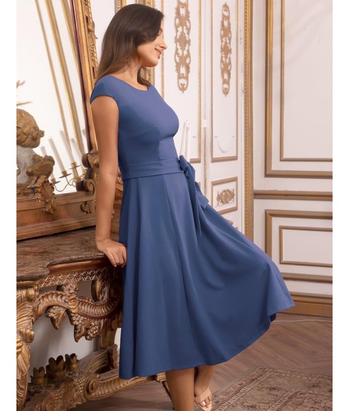 DRESSTELLS Women's Cocktail Dresses, Formal Wedding Guest Church Modest Party Prom Dress 2025
