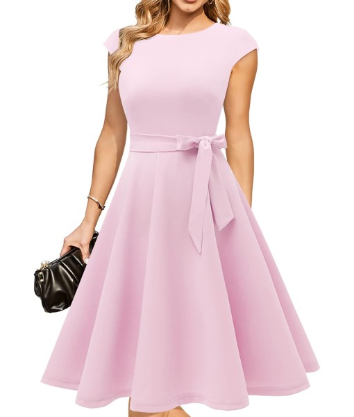 DRESSTELLS Women's Cocktail Dresses, Formal Wedding Guest Church Modest Party Prom Dress 2025