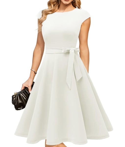 DRESSTELLS Women's Cocktail Dresses, Formal Wedding Guest Church Modest Party Prom Dress 2025