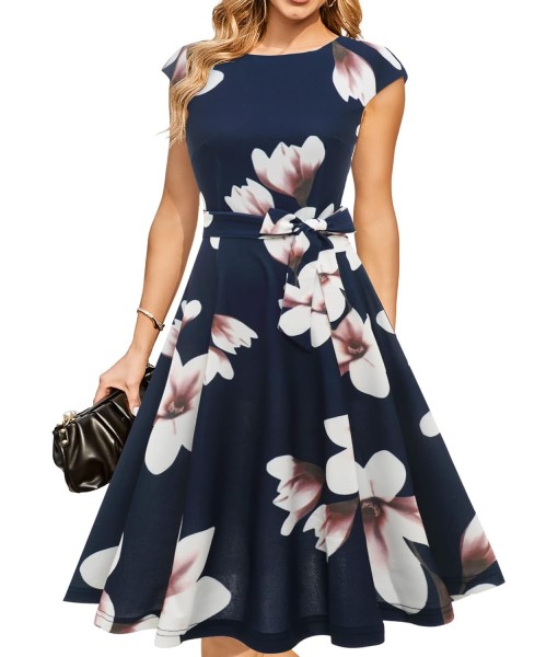 DRESSTELLS Women's Cocktail Dresses, Formal Wedding Guest Church Modest Party Prom Dress 2025
