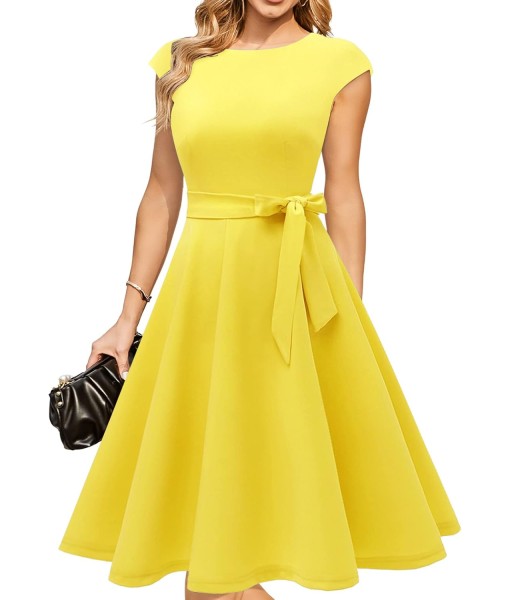 DRESSTELLS Women's Cocktail Dresses, Formal Wedding Guest Church Modest Party Prom Dress 2025