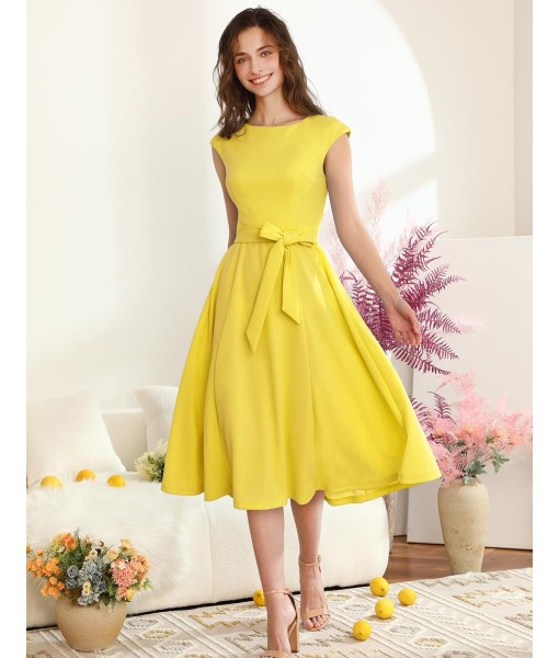 DRESSTELLS Women's Cocktail Dresses, Formal Wedding Guest Church Modest Party Prom Dress 2025